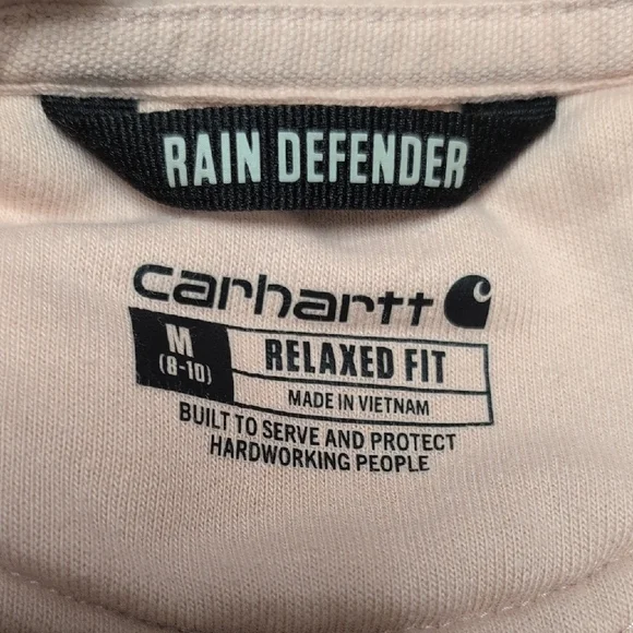 Carhartt Rain Defender Midweight "C" Logo Graphic Sweatshirt Size M Like New - Picture 5 of 5